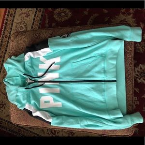 Victoria secret pink full zip jacket with hood